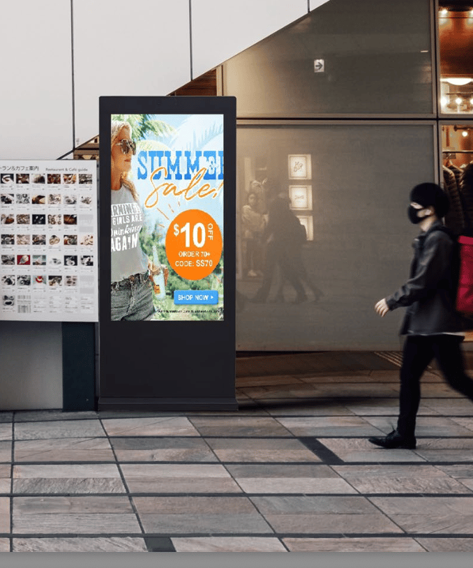 Outdoor Freestanding Advertising Kiosks