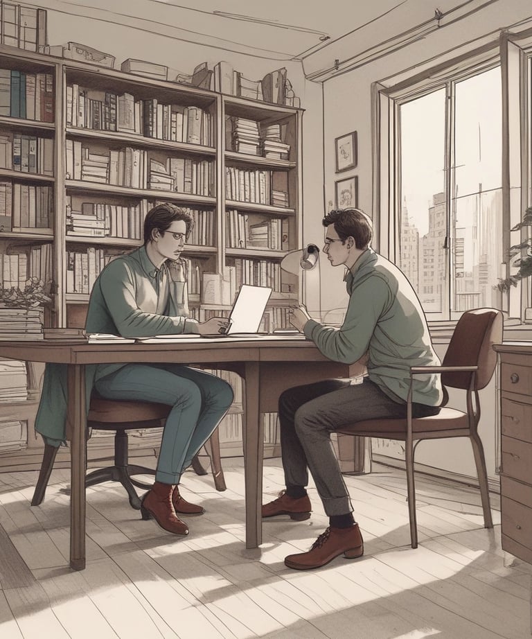 Team of accountants working together around a table with laptops and documents.