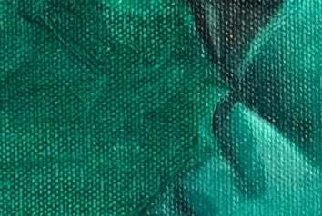 Still life - Green, Oil on Canvas Paper, 8 x 10, 2025