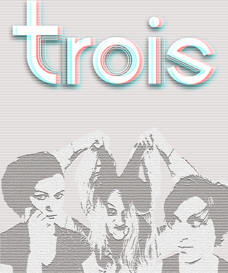 affiche du spectacle Trois, improvisation et théâtre