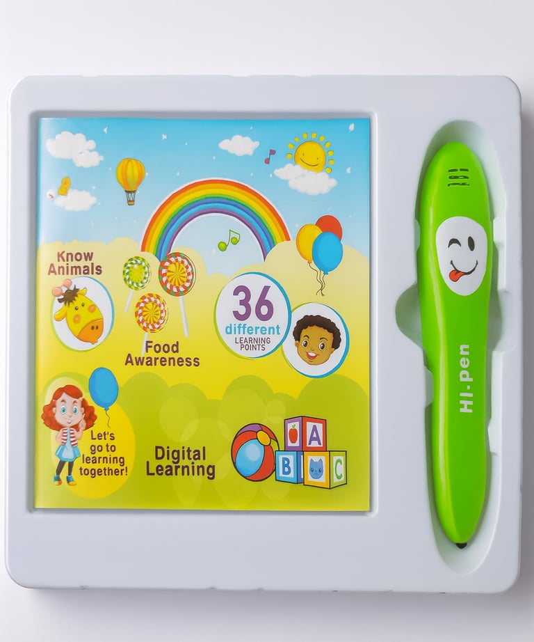 a digital tablet with a digital tablet and a digital pen