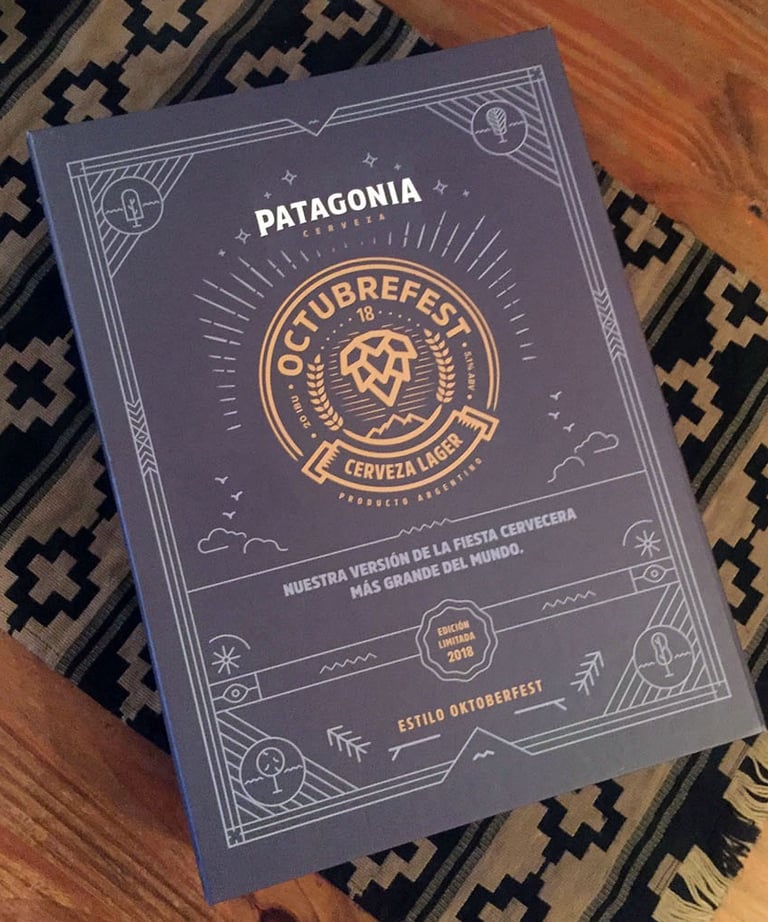 OctubreFest de Patagonia. Caja contenedora de producto y merchandising para influencers. 