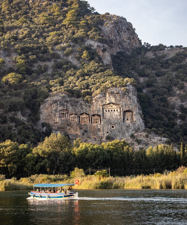 Dalyan tombs of Kaunos