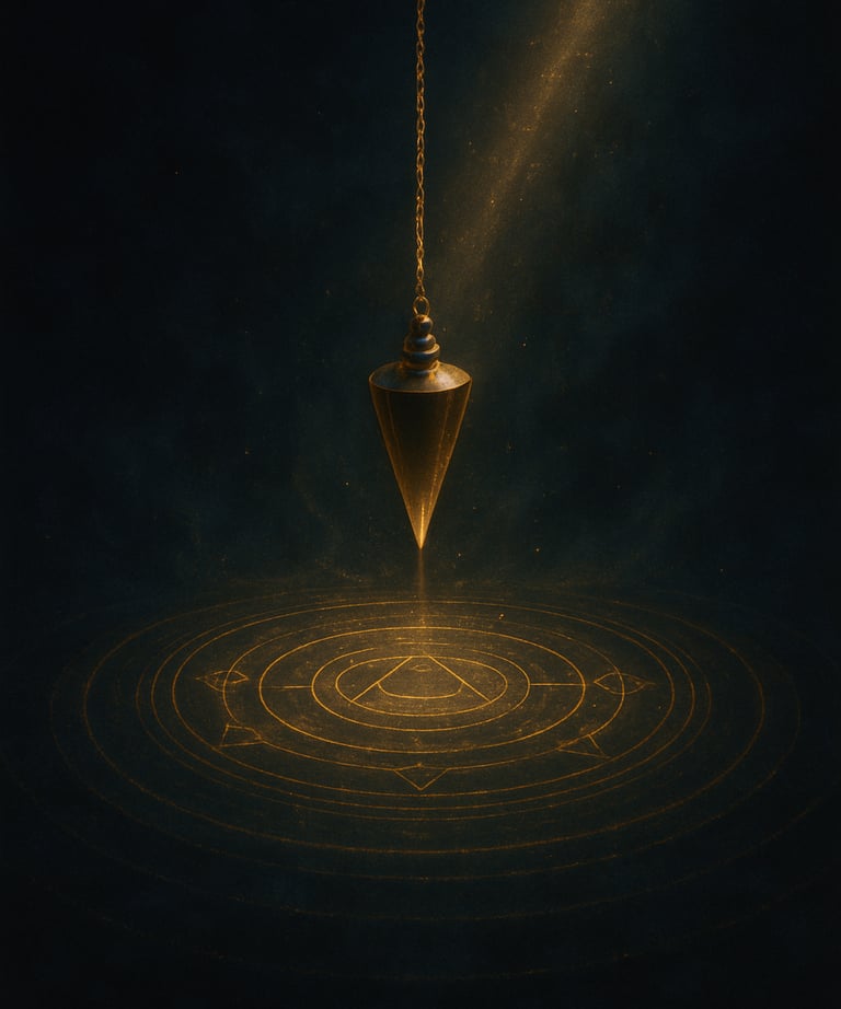 a pendulum wheel with a pendulum wheel on a dark background