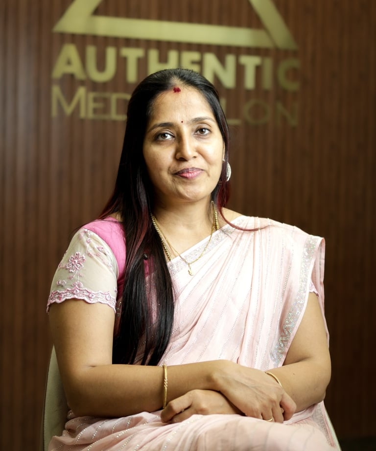 Close-up of a dermatologist consulting with a client, highlighting personalized skin care advice.