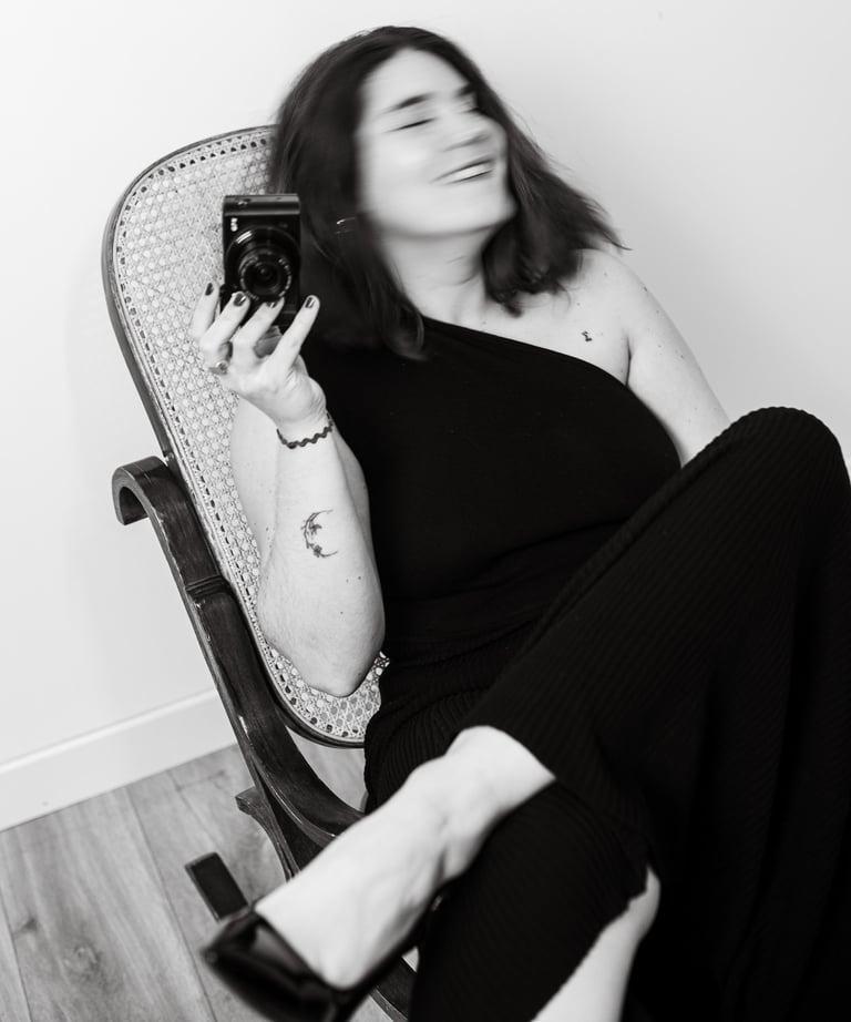 la photographe de mariage photographiée