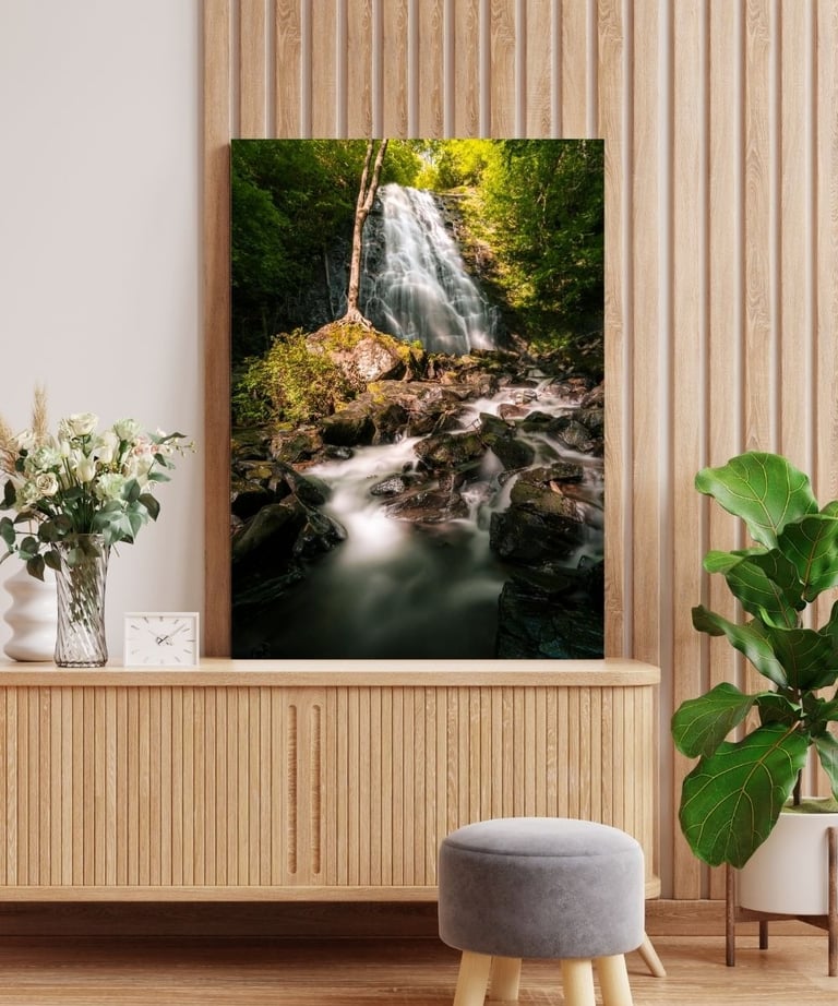 Canvas print from Nate Bowery Photography of Crabtree Falls along the Blue Ridge Parkway in NC
