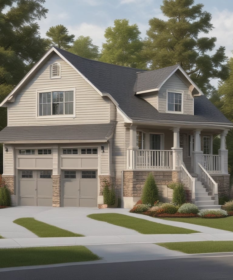 A chic transitional living home with silver and gray accents sparkling under soft lighting.