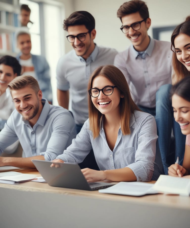 Close-up of a student receiving a digital certificate on a tablet screen.