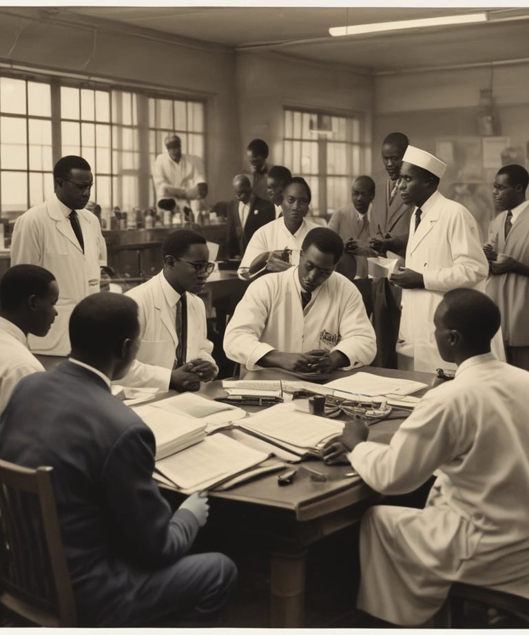 Teams of pharmaceutical salespeople in action across various regions of Burkina Faso.