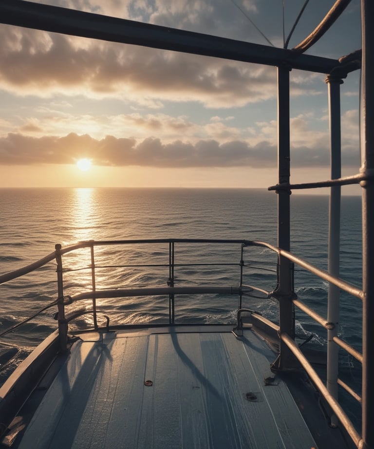 Close-up of a maritime consultant reviewing shipping charts on a tablet aboard a vessel.