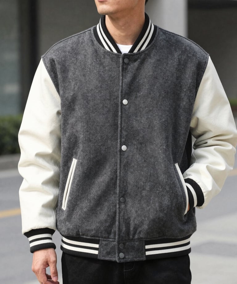 Close-up shot of soft fabric and detailed stitching on a crew & co sweatshirt.