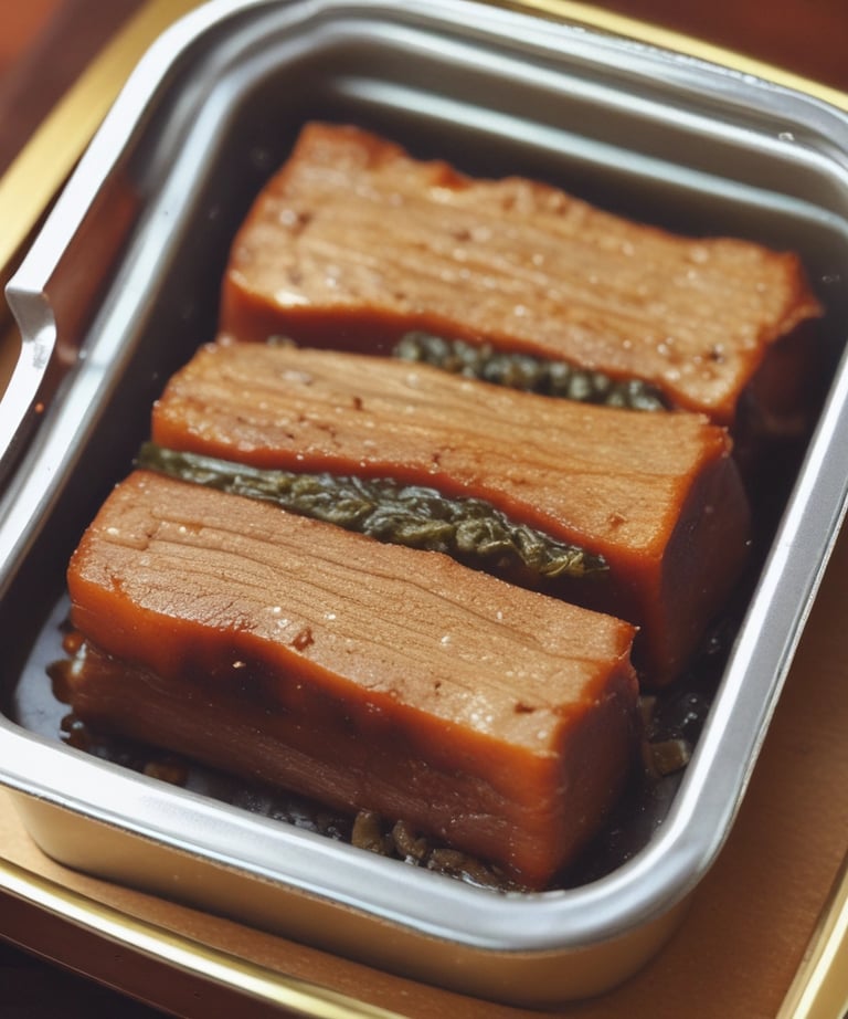 Close-up of a colorful menu plate with two meats, vegetables, and rice.