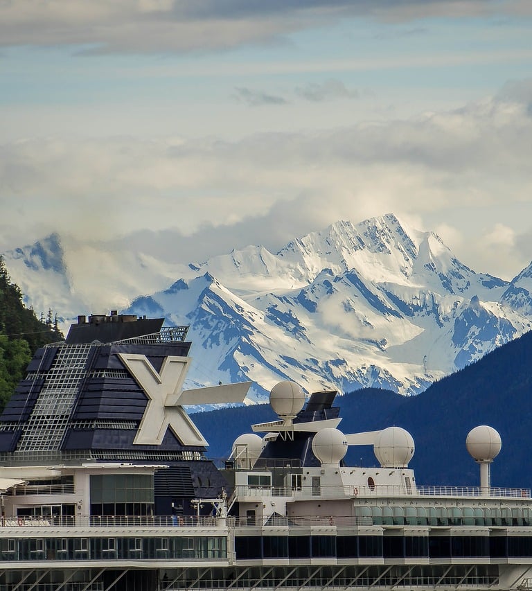 Skagway Alaska Cruise Ship in Port