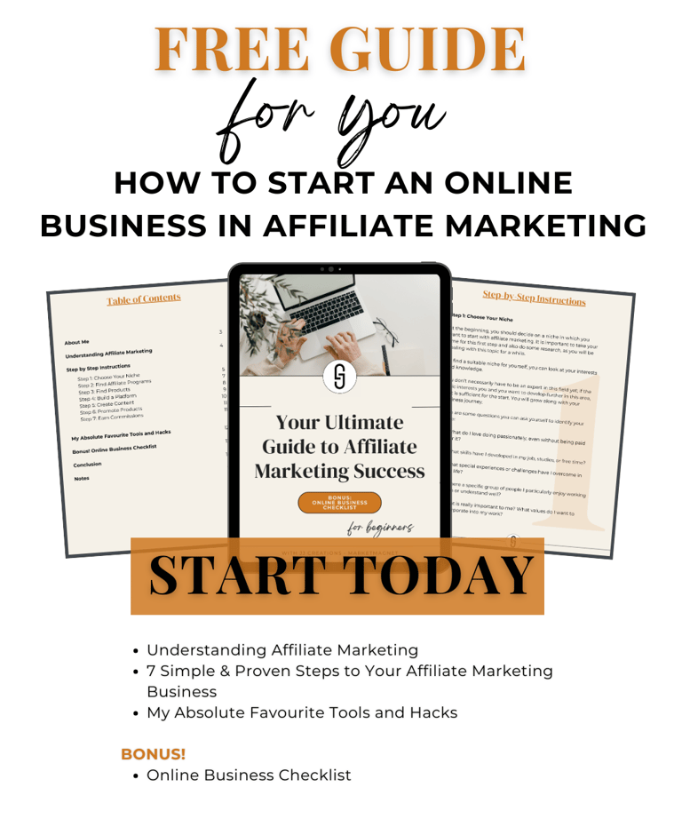 3 pages of ultimate guide to affiliate marketing