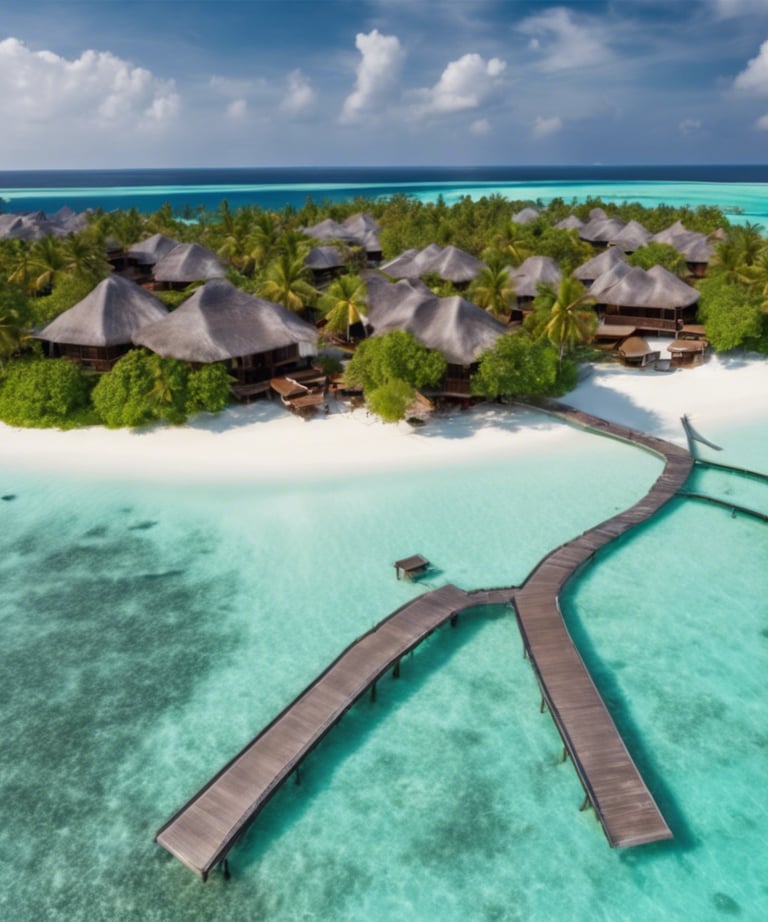 aerial photograph of islands