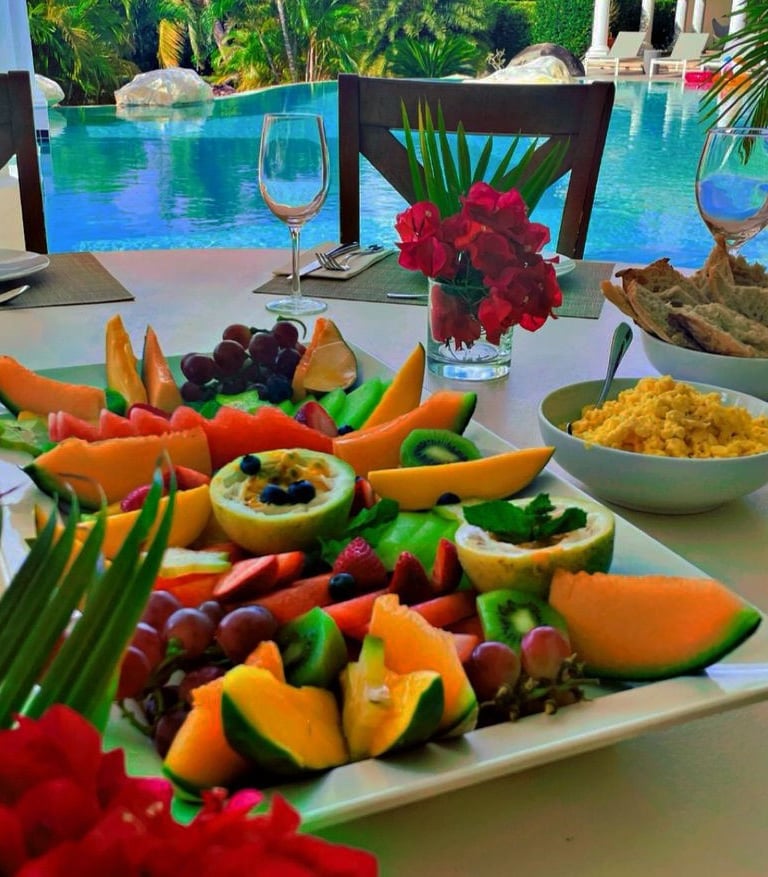 Private Chef Brunch Villa St Barth