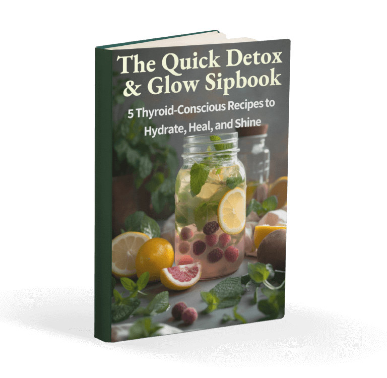 ThyraFemme VIP offer banner featuring 5 free wellness eBooks and limited availability.