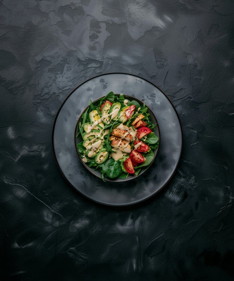 Healthy Salad on the table