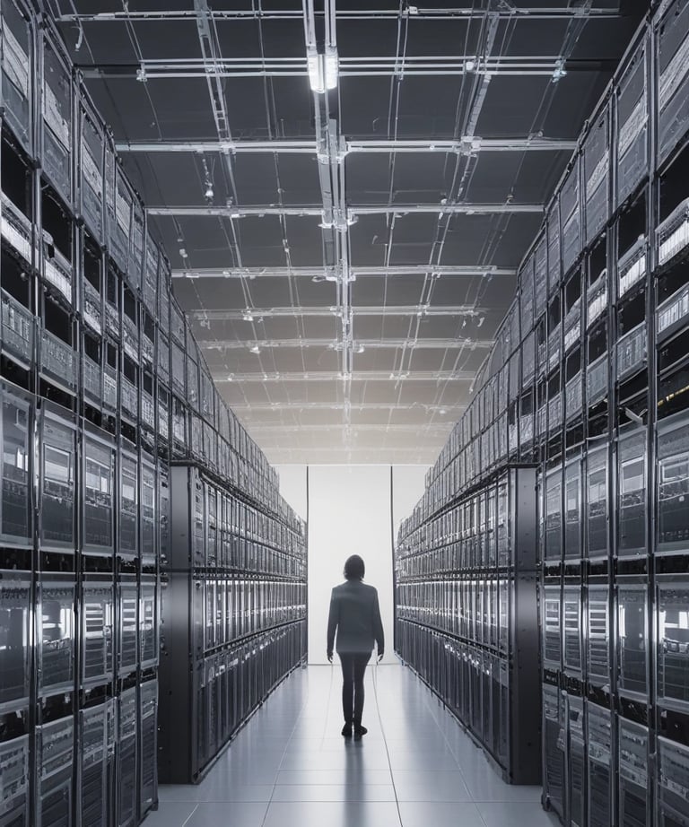 A futuristic city skyline representing smart city projects.