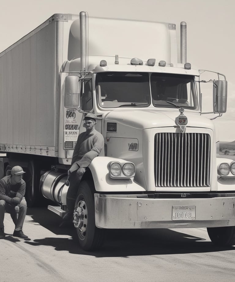 A team of drivers engaged in training and skill development activities.