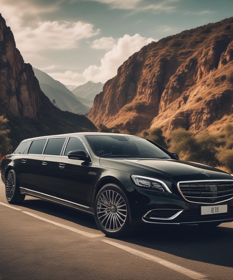 A professional driver assisting pilgrims with their luggage.