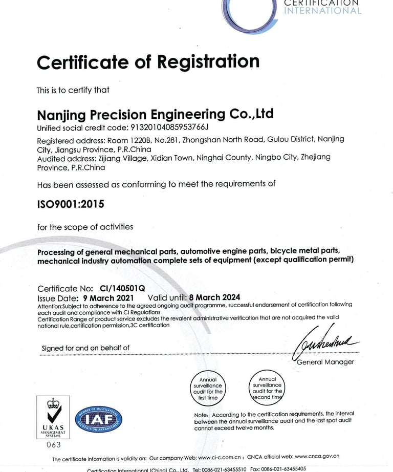 iso9001 certification