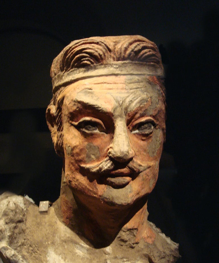 Portrait of a Kushan prince from Khalchayan