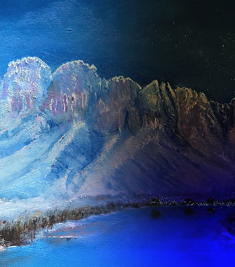 Winter View (Bicameral Collection) by New Mexico Artist John Dick-Peddie