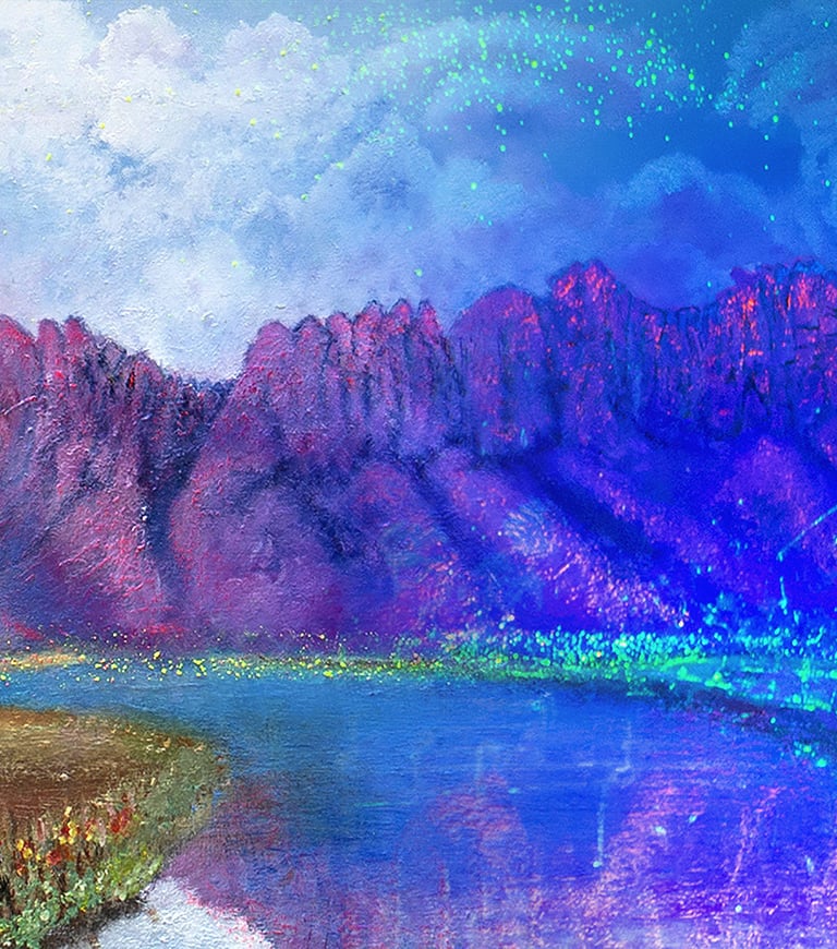 Summer View #2 (Bicameral Collection) by New Mexico Artist John Dick-Peddie