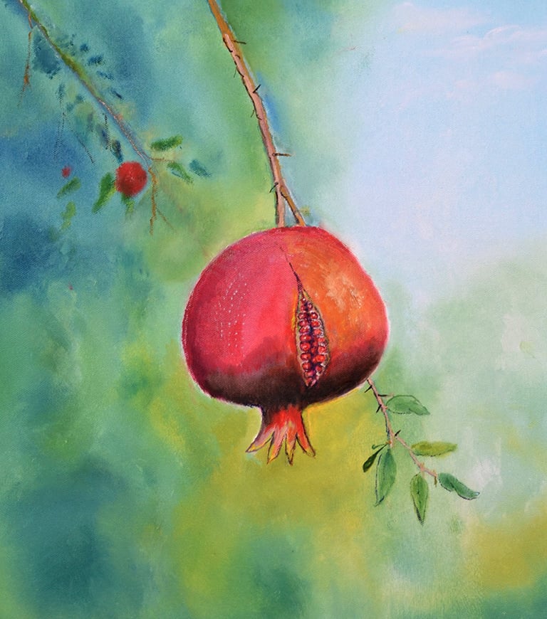 Pomegranate by New Mexico Artist John Dick-Peddie