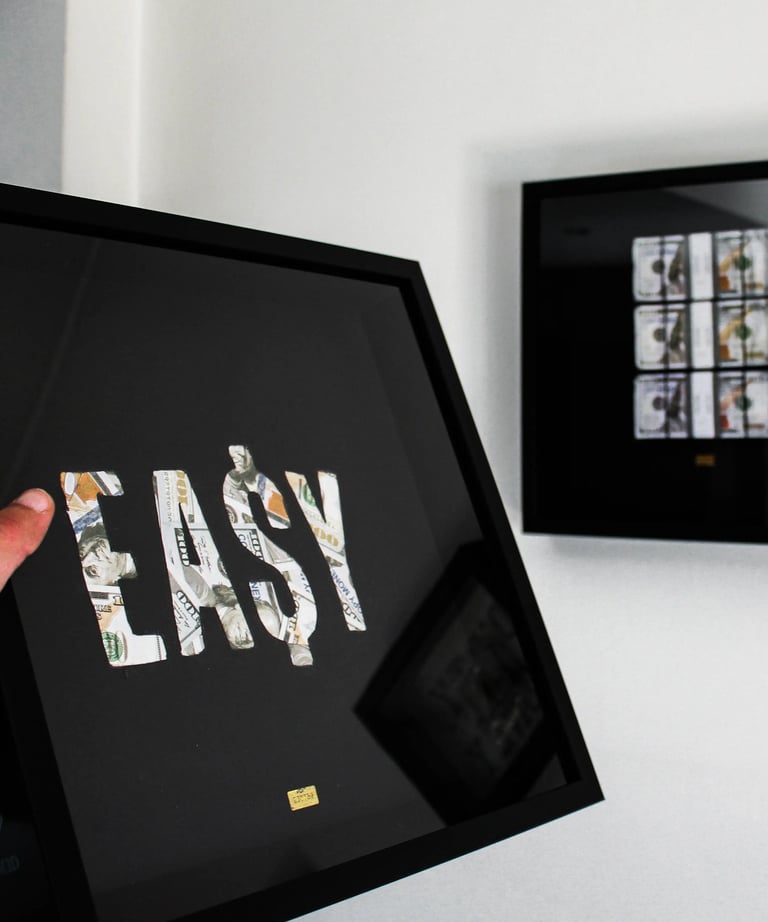 A PICTURE OF A MONEY FRAME FOR MOTIVATION