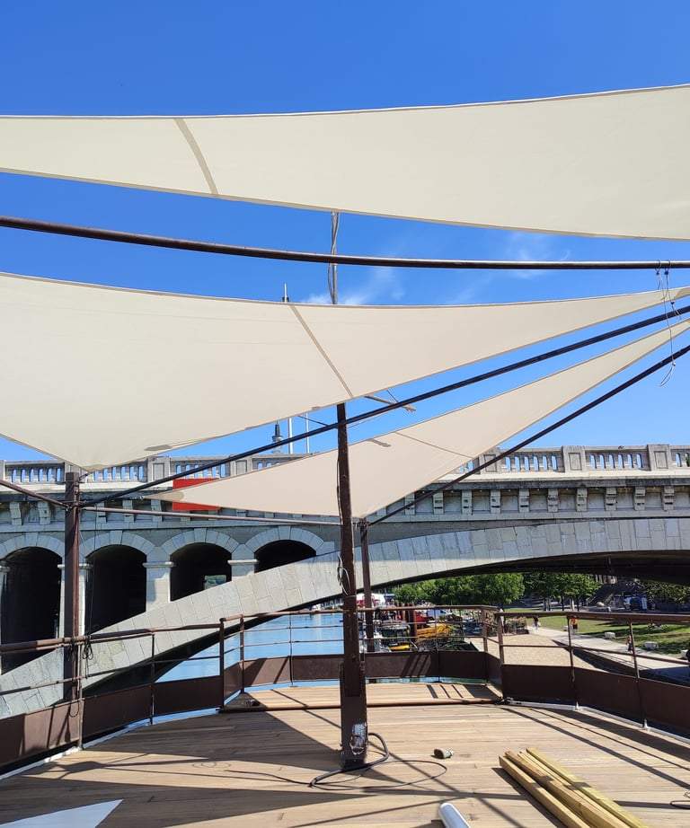 Voiles d'ombrage sur mesure