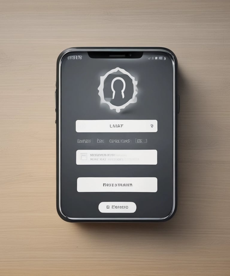 A padlock sits on a laptop keyboard with glowing red, green, and blue light trails swirling around, creating a sense of security and cyber awareness.