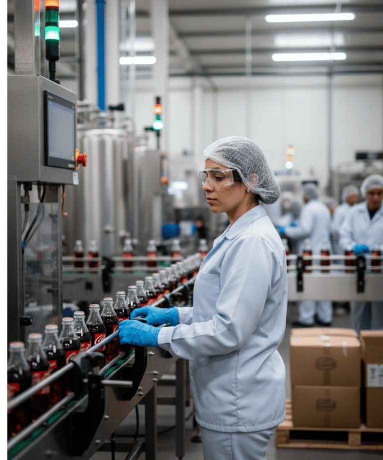 Inspección sanitaria en planta de alimentos