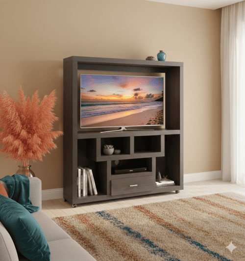 Mueble para televisiòn con llantas