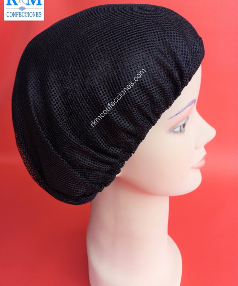 Tocas reutilizables Negro - Tocas - Cofias de tela - Tocas Redecilla para cabello - GROUP RKM