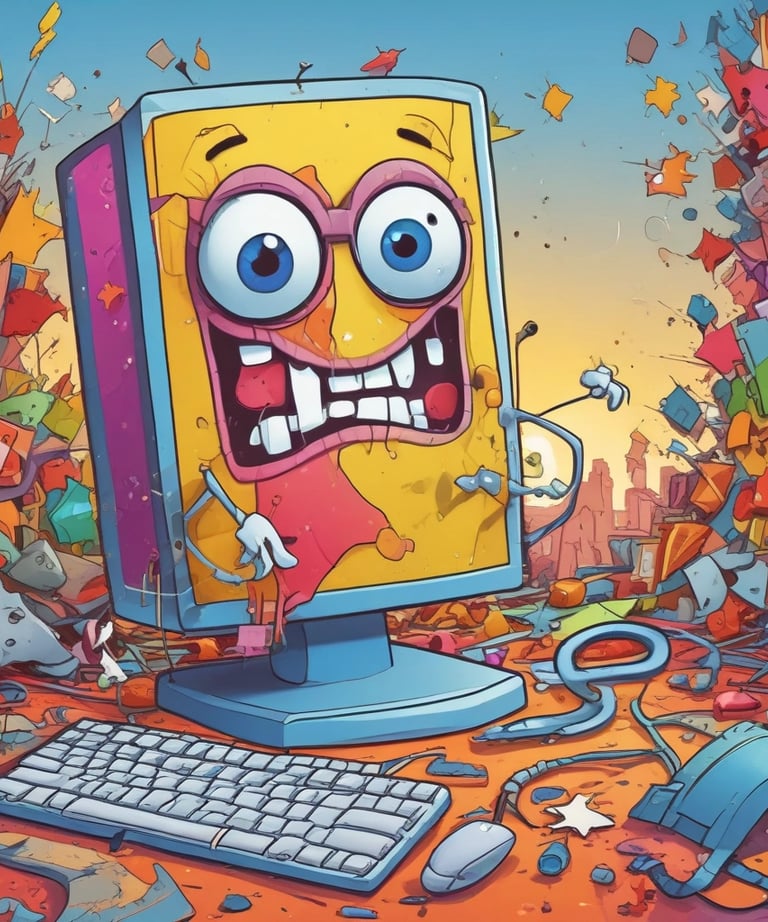 Close-up of a computer screen showing virus scan in progress.