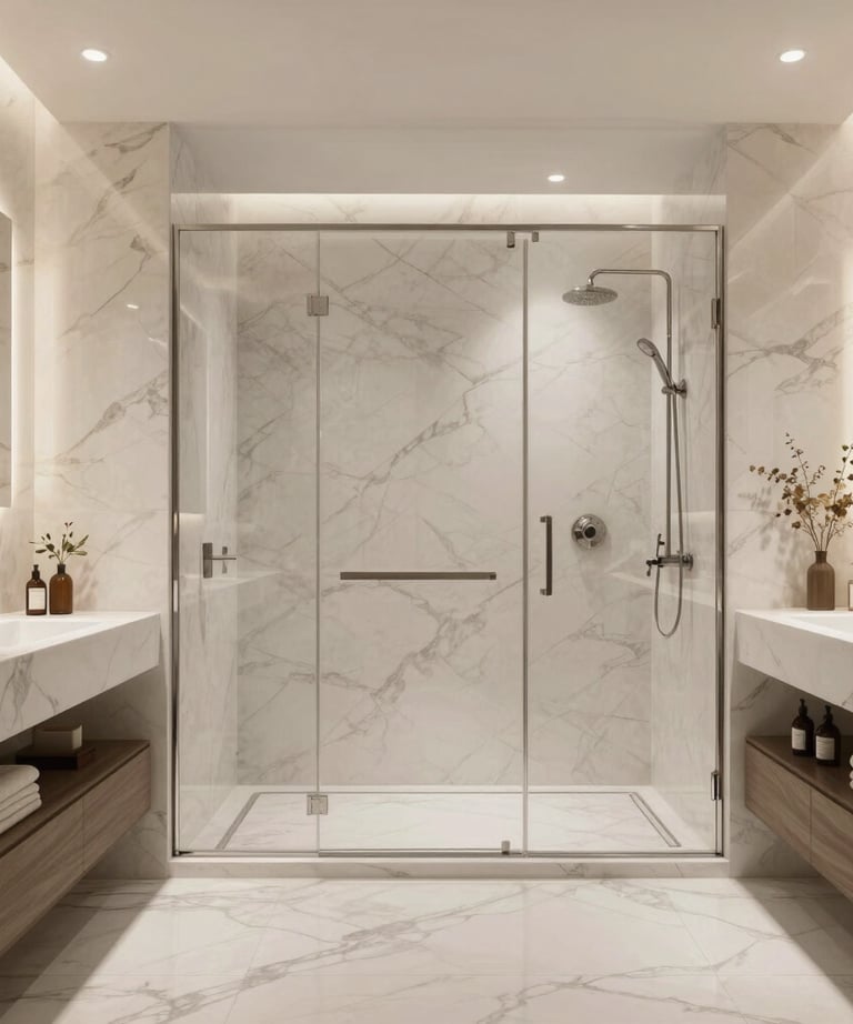 Close-up of a meticulous cleaning detail on a gold-accented fixture in a luxury Houston home.