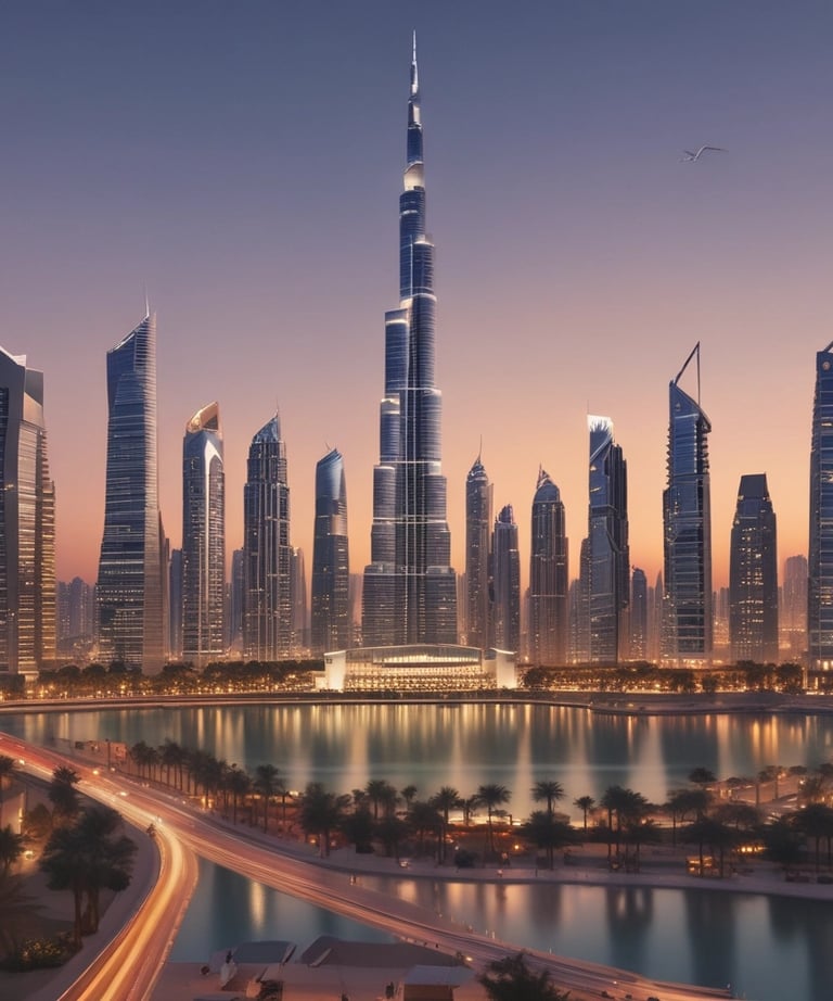 A professional consultant discussing property options with clients in a stylish office.