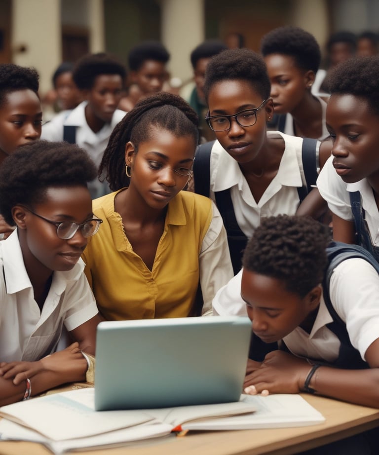 A smiling young woman proudly holding her IT certification in a classroom setting.