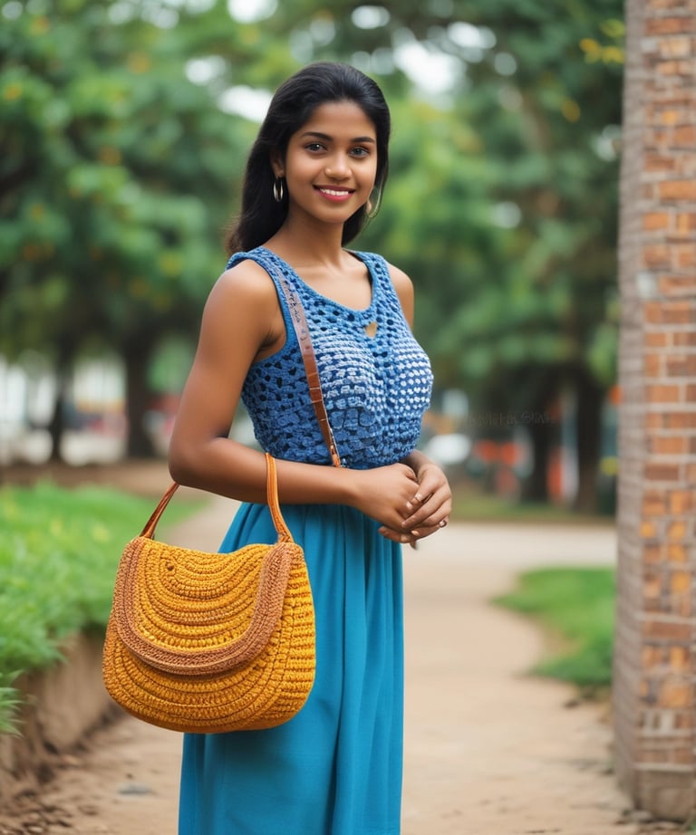 Model walking confidently down a busy city street wearing a stylish Aurelle outfit.