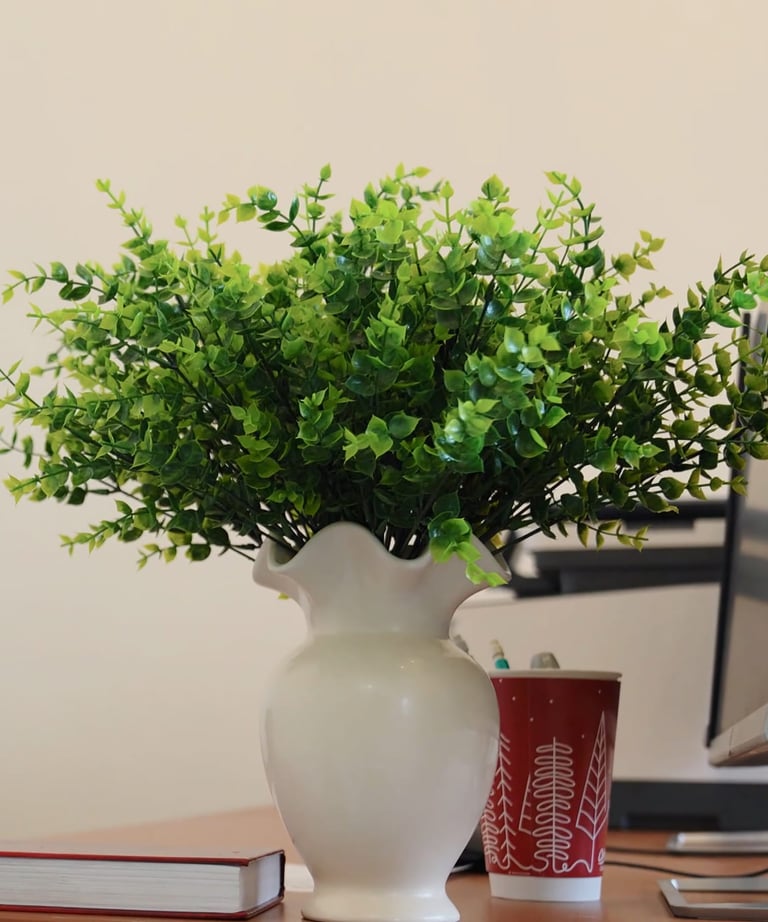 Bright flower in AFH facility symbolizing love and warmth in a cozy, home-like setting for residents.