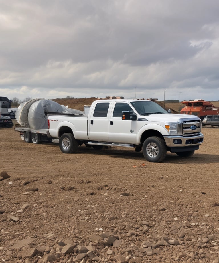Team members carefully removing old furniture from a cluttered apartment during a cleanout.