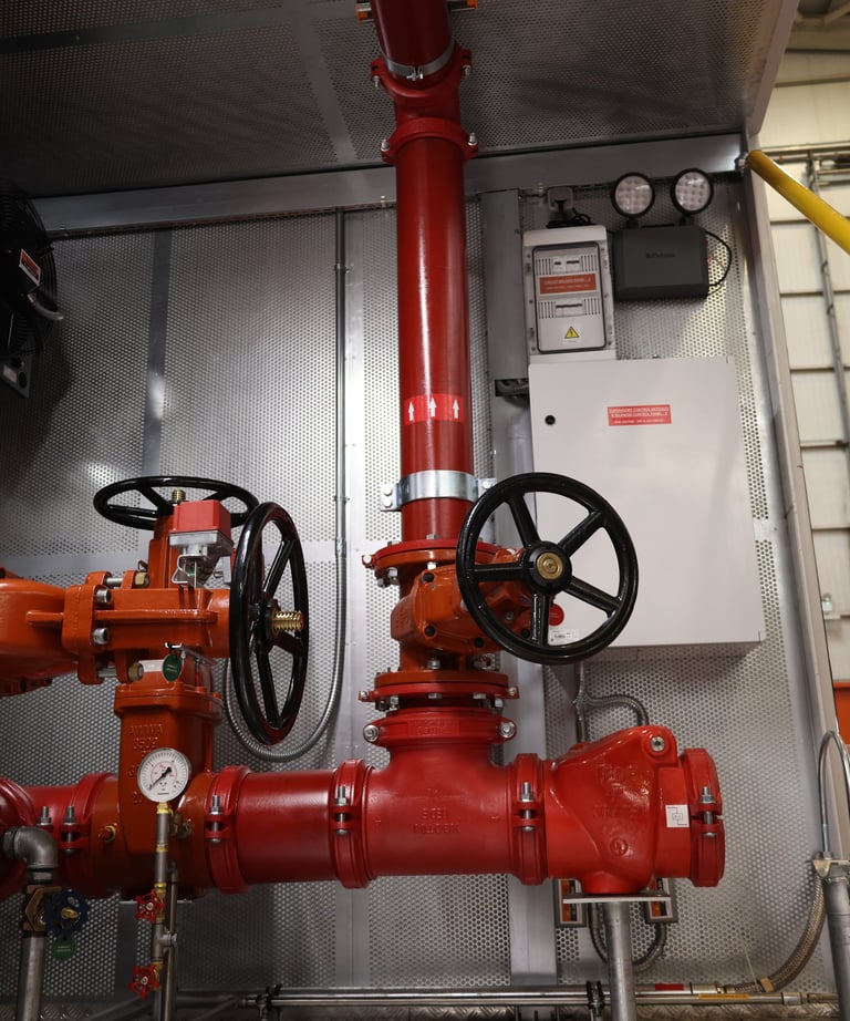 deluge valve station