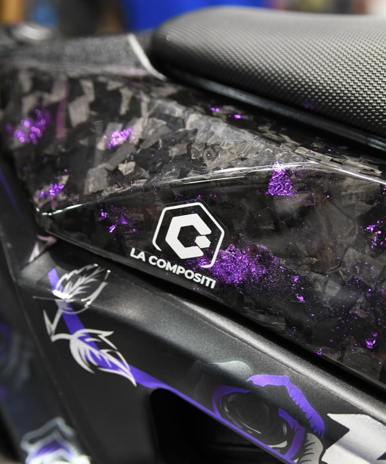 forged carbon colored