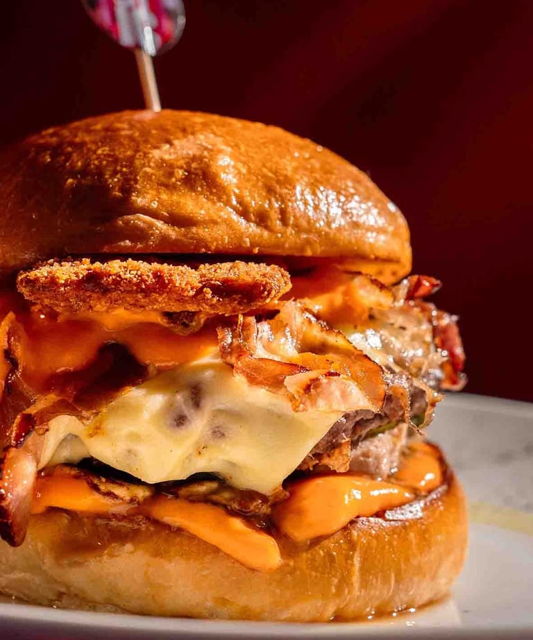 Hamburguesa La Bandida Ganadora del desafio Burguer en la Tebaida Quindío,