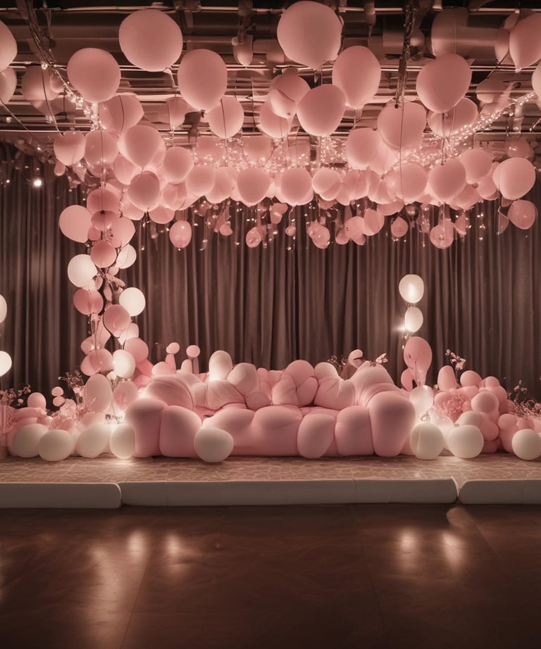 Close-up of a beautifully arranged gift box with a ribbon and a handwritten tag.