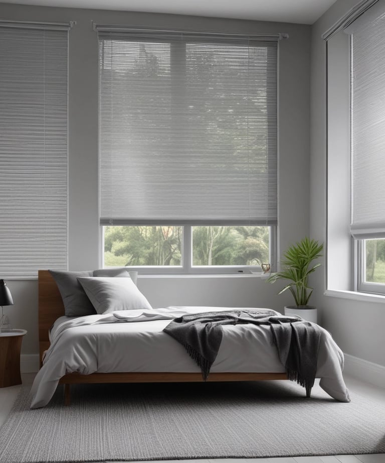 Close-up of elegant fabric shades showcasing fine texture and craftsmanship.