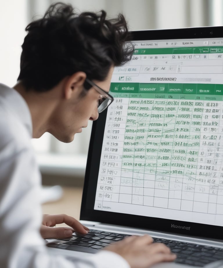Close-up of a hand pointing at a digital risk assessment dashboard with charts and graphs.